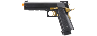 Double Bell Green Gas Hi-Capa 5.1 Gas Blowback Airsoft Pistol w/ Gold Hammer