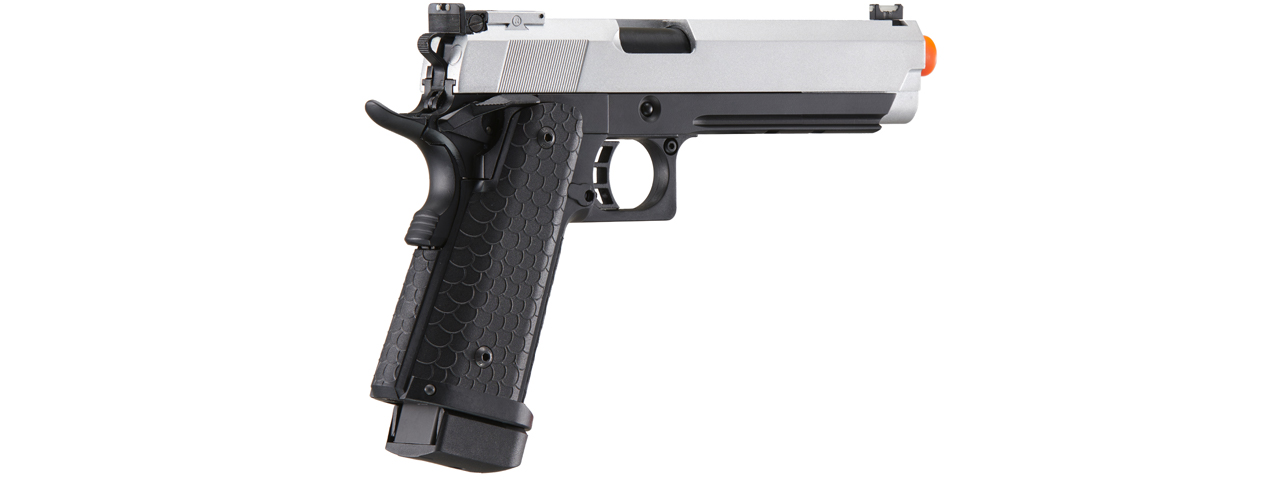 Double Bell Green Gas Hi-Capa 5.1 Gas Blowback Airsoft Pistol w/ Silver Slide