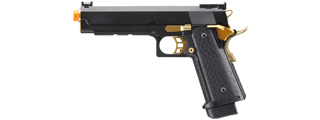 Double Bell Co2 Hi-Capa 5.1 Gas Blowback Pistol with Gold Hammer