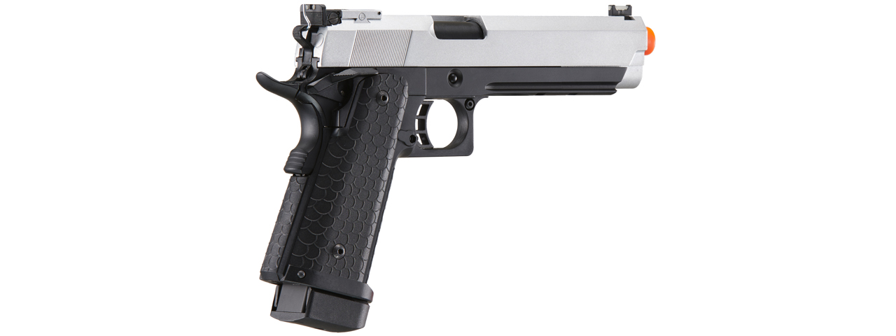 Double Bell Co2 Hi-Capa 5.1 Gas Blowback Airsoft Pistol w/ Silver Slide