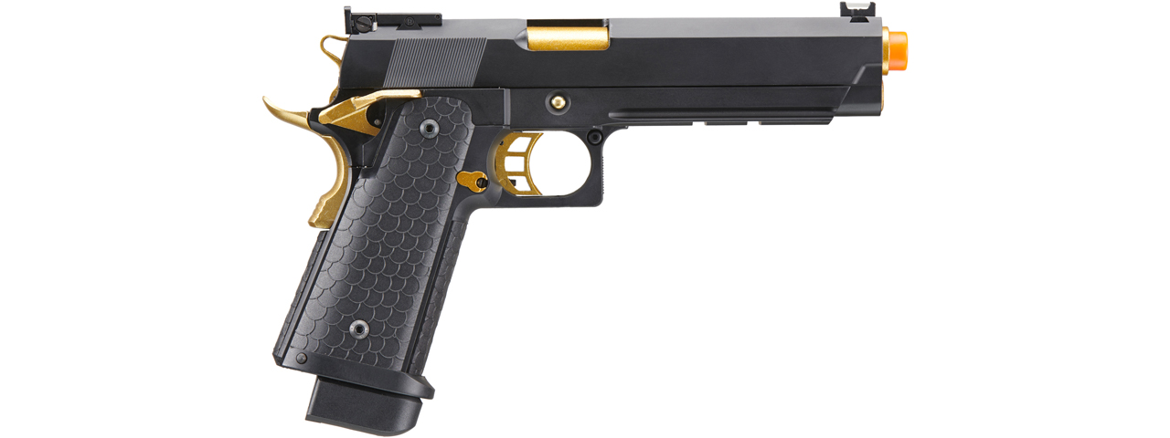 Double Bell Co2 Hi-Capa 5.1 Gas Blowback Pistol with Gold Hammer