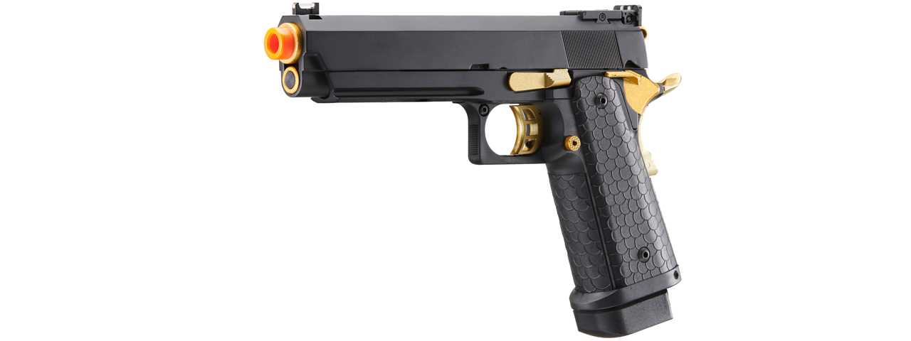 Double Bell Co2 Hi-Capa 5.1 Gas Blowback Pistol with Gold Hammer