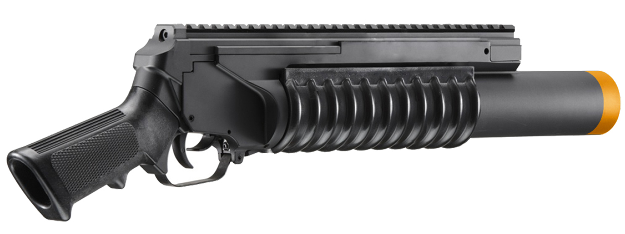 Double Bell Long Type Grenade Launcher w/ 40mm Grande (Color: Black)