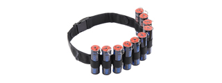 Enola Gaye Hang Ten Bandolier Belt for Airsoft Smoke Grenades (Color: Black)