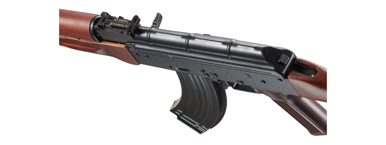 E&L Airsoft New Essential Version AKM Airsoft AEG Rifle w/ Real Wood Furniture (Color: Black)