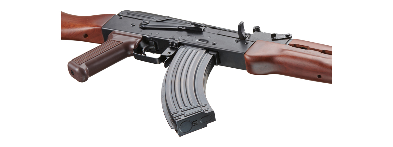 E&L Airsoft New Essential Version AKM Airsoft AEG Rifle w/ Real Wood Furniture (Color: Black)