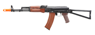 E&L Airsoft New Essential Version AKS-74N Airsoft AEG Rifle w/ Wood Handguard (Color: Black)