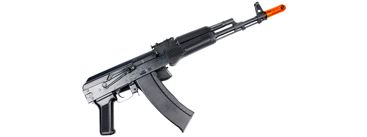 E&L AK74MN Essential Stamped Steel Airsoft AEG w/ Polymer Furniture (Color: Black) - Click Image to Close