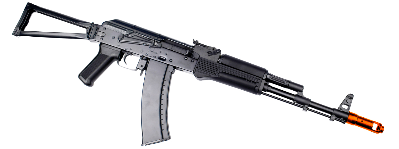 E&L AKS74MN Essential Line Stamped Steel Airsoft AEG w/ Skeleton Stock (Color: Black)