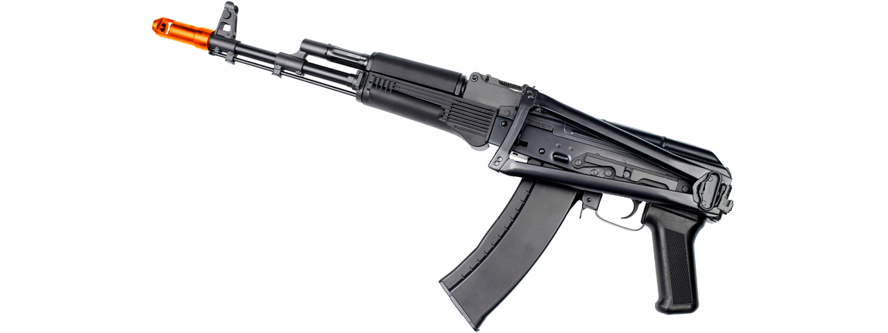 E&L AKS74MN Essential Line Stamped Steel Airsoft AEG w/ Skeleton Stock (Color: Black)