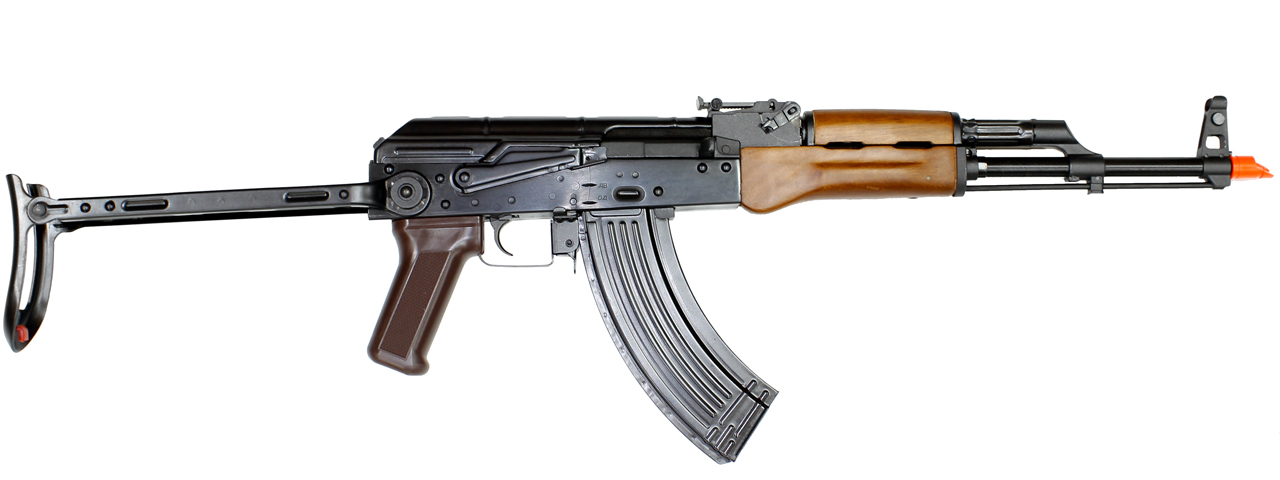 E&L AK AIMS Essential Airsoft AEG Rifle w/ Real Wood Furniture - Click Image to Close