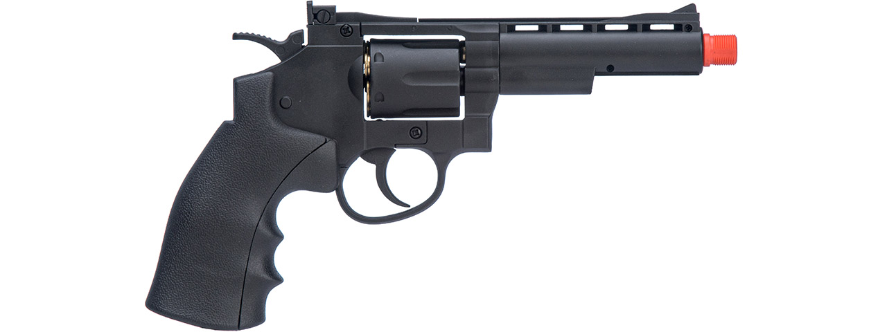 WellFire G296B 9.6" CO2 Swing Out Airsoft Revolver (Color: Black) - Click Image to Close