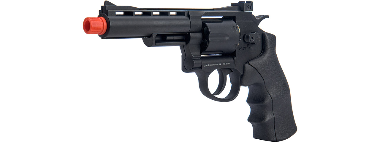 WellFire G296B 9.6" CO2 Swing Out Airsoft Revolver (Color: Black) - Click Image to Close