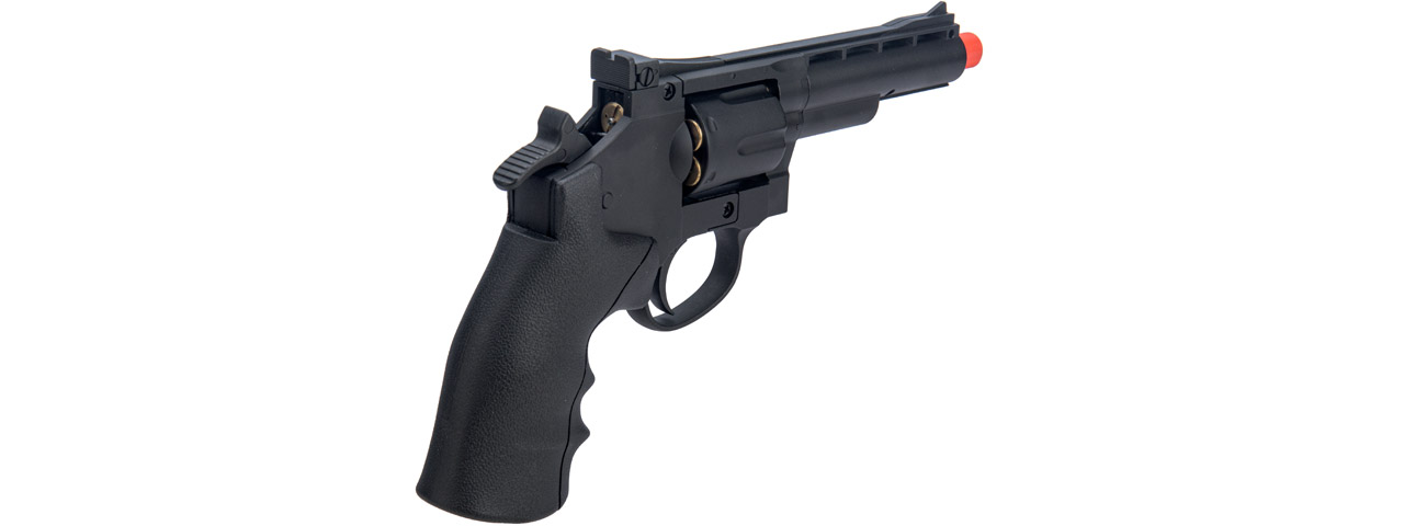 WellFire G296B 9.6" CO2 Swing Out Airsoft Revolver (Color: Black) - Click Image to Close