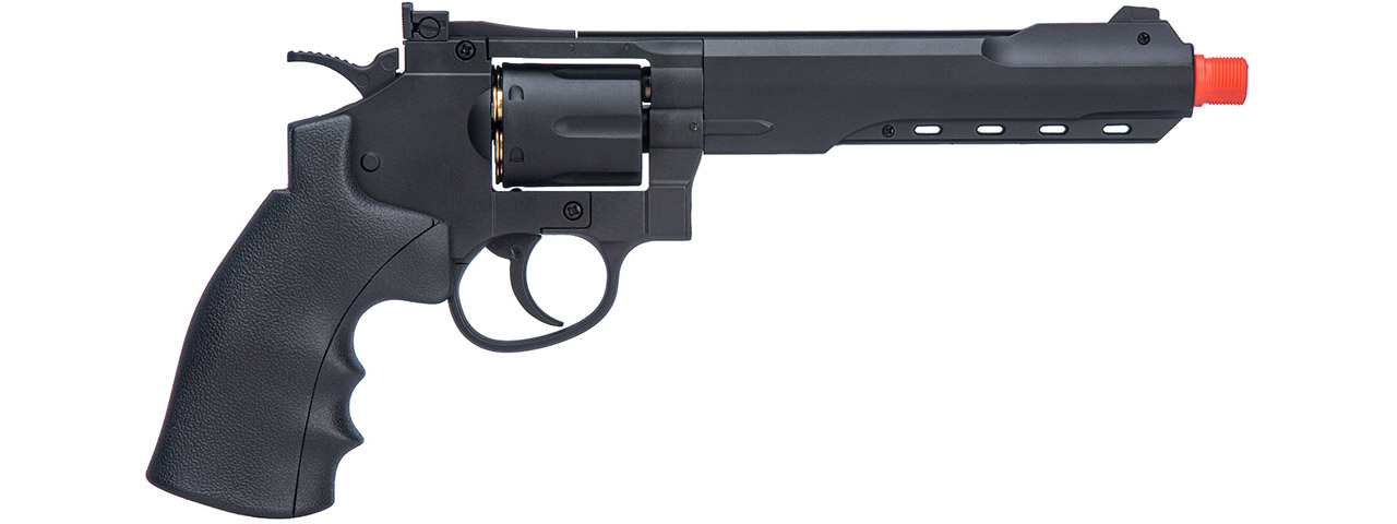 WellFire G296C 12.2" CO2 Swing Out Airsoft Revolver (Color: Black)