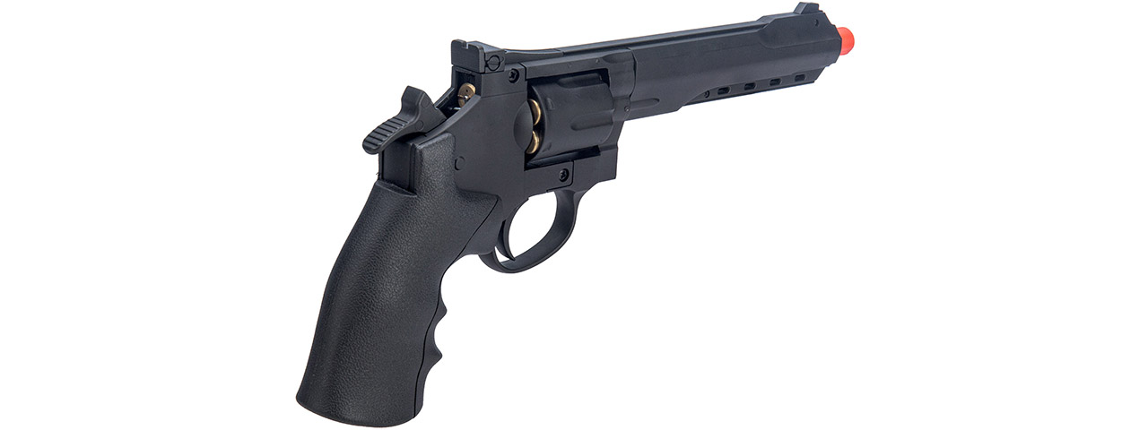 WellFire G296C 12.2" CO2 Swing Out Airsoft Revolver (Color: Black) - Click Image to Close