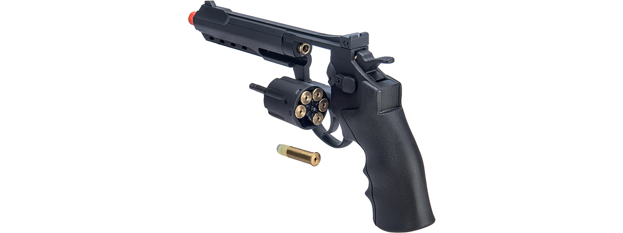 WellFire G296C 12.2" CO2 Swing Out Airsoft Revolver (Color: Black) - Click Image to Close