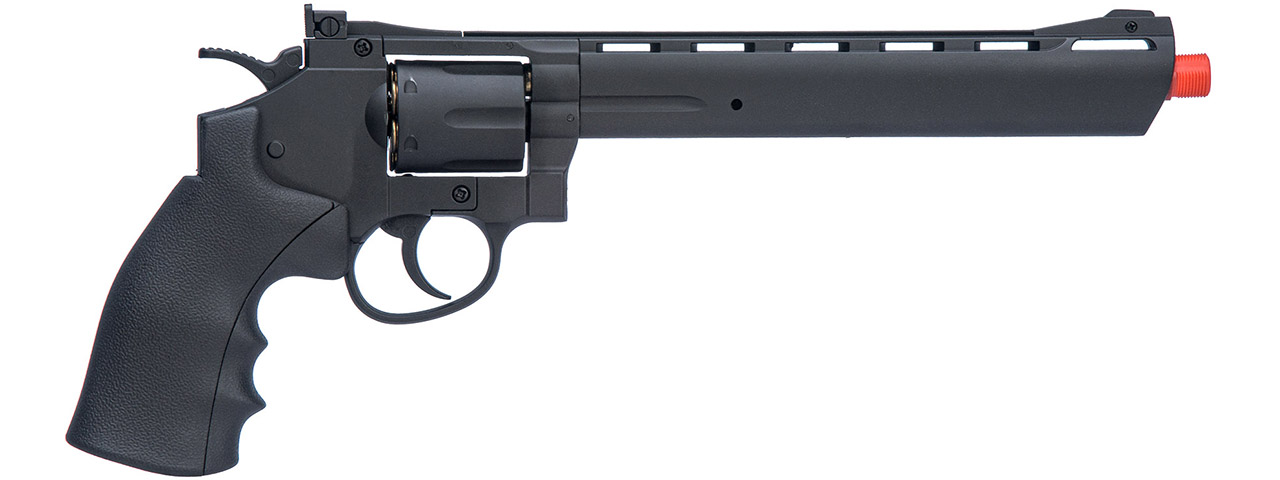 WellFire G296B 13.7" CO2 Swing Out Airsoft Revolver (Color: Black) - Click Image to Close