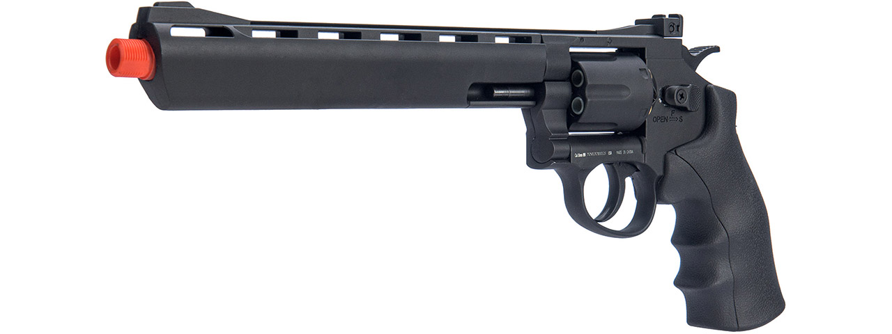 WellFire G296B 13.7" CO2 Swing Out Airsoft Revolver (Color: Black) - Click Image to Close