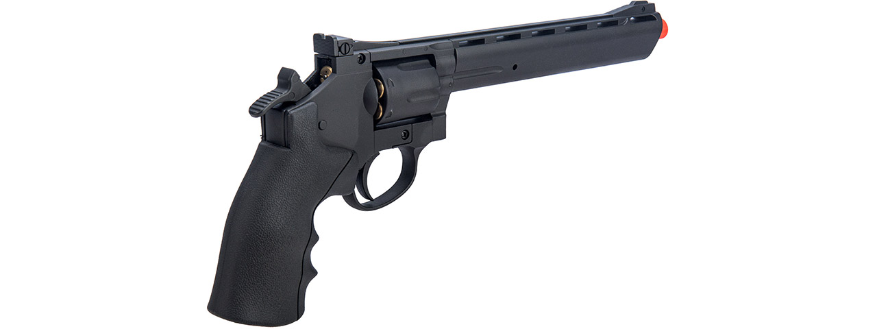 WellFire G296B 13.7" CO2 Swing Out Airsoft Revolver (Color: Black)