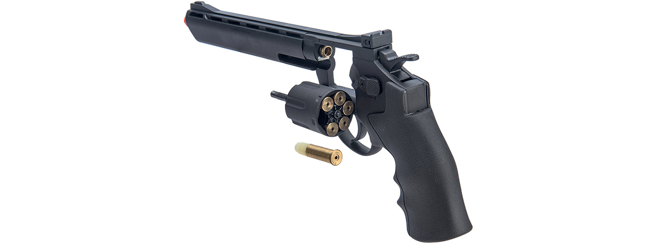 WellFire G296B 13.7" CO2 Swing Out Airsoft Revolver (Color: Black)
