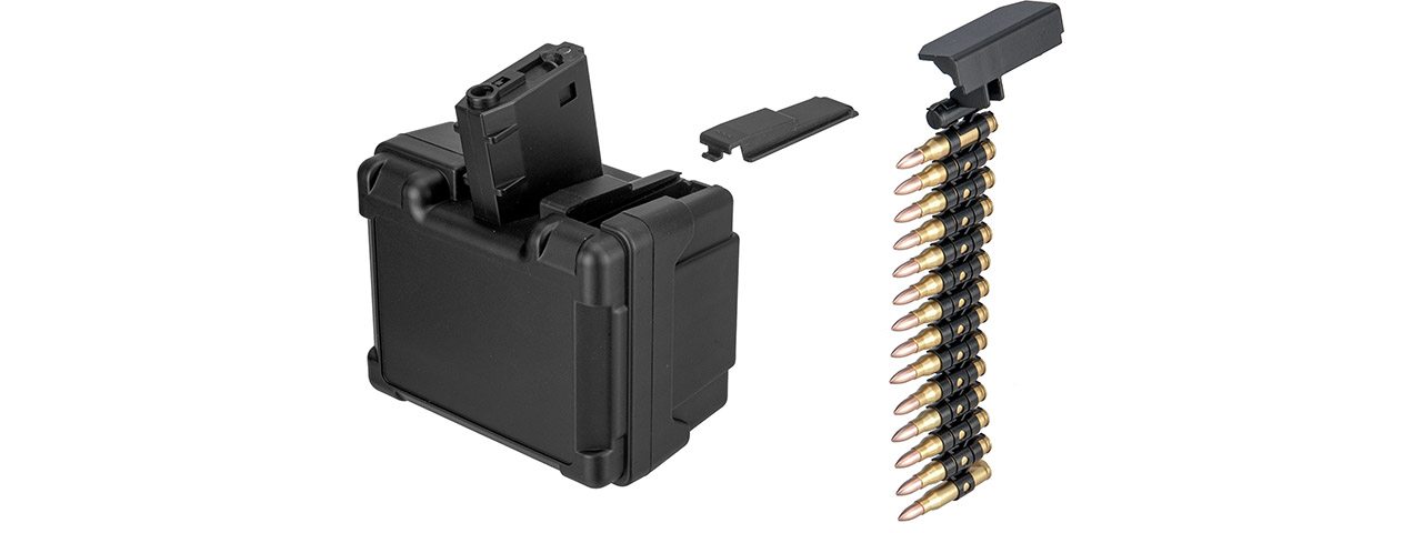 Golden Eagle 2600 Round Auto Winding LMG Magazine for GE66 (Color: Black) - Click Image to Close