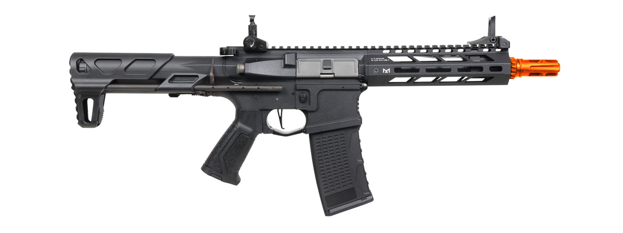 G&G Combat Machine CM16 SRS Airsoft M4 AEG Rifle with 8" M-LOK Handguard (Color: Black) - Click Image to Close