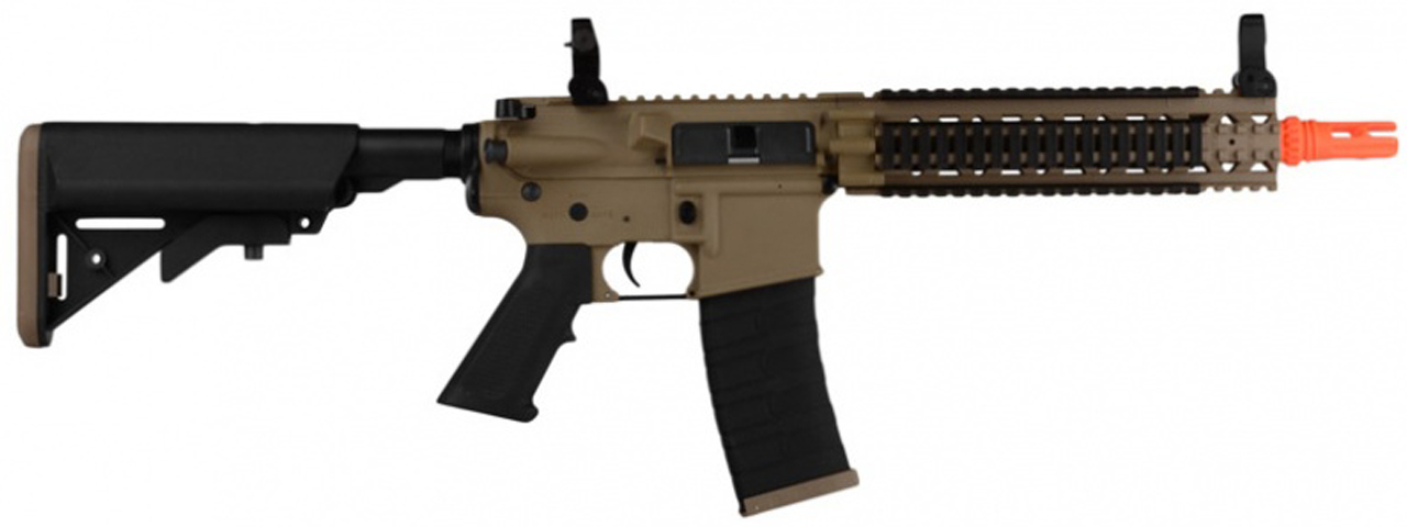 G&G COMBAT MACHINE M4 MK18 MOD1 DST AIRSOFT AEG RIFLE - TAN / BLACK