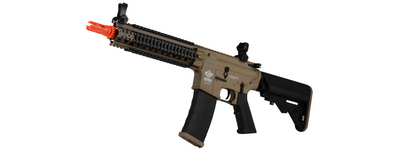 G&G COMBAT MACHINE M4 MK18 MOD1 DST AIRSOFT AEG RIFLE - TAN / BLACK