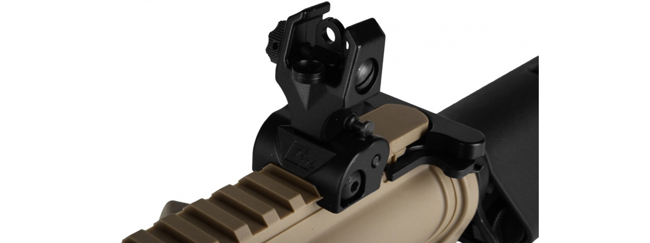 G&G COMBAT MACHINE M4 MK18 MOD1 DST AIRSOFT AEG RIFLE - TAN / BLACK - Click Image to Close