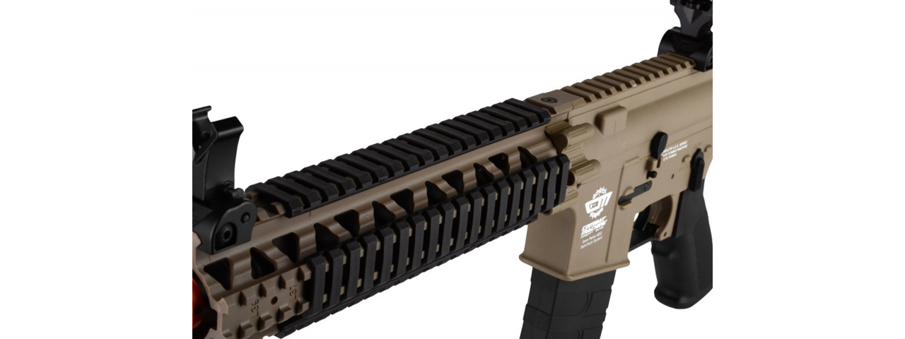 G&G COMBAT MACHINE M4 MK18 MOD1 DST AIRSOFT AEG RIFLE - TAN / BLACK - Click Image to Close