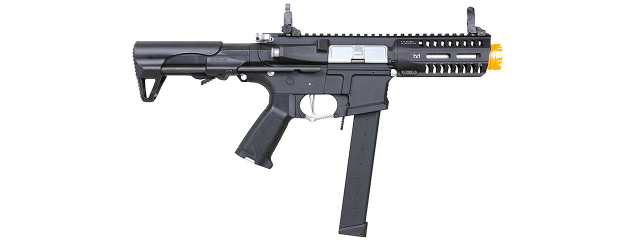 G&G CM16 ARP9 Super Ranger PDW Carbine Airsoft AEG (Color: Black / Ice White) - Click Image to Close