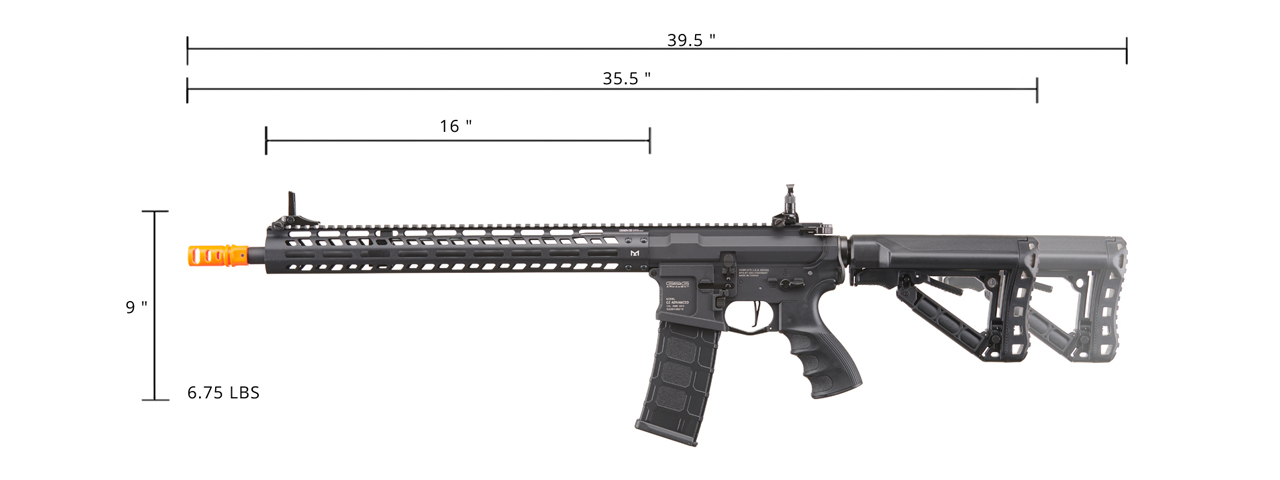 G&G TR16 MBR 556WH Full Metal Airsoft AEG with M-LOK Handguard (Color: Black)