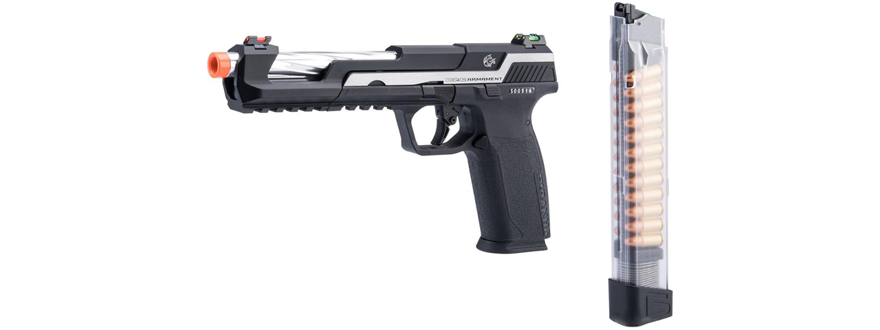 G&G Piranha SL Gas Blowback Airsoft Pistol (Color: 2-Tone) - Click Image to Close