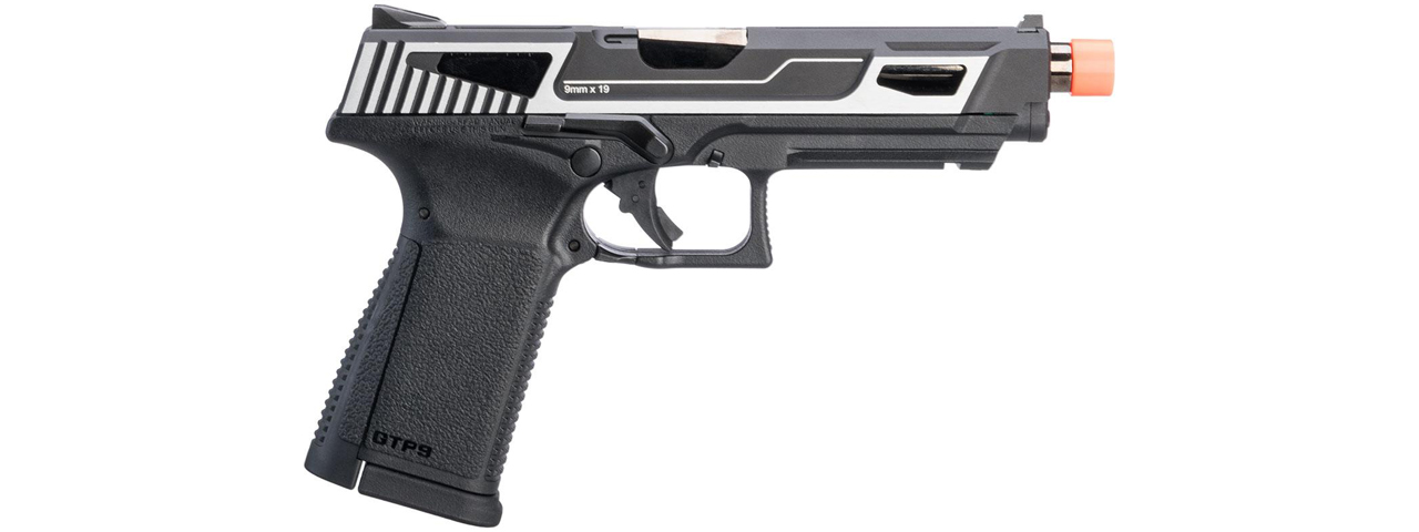 G&G GTP9-MS Metal Slide Gas Blowback Airsoft Pistol (Color: Silver) - Click Image to Close