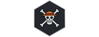 Hex PVC Patch One Piece Straw Hat Logo