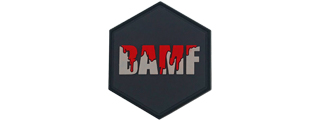 Hexagon PVC Patch "BAMF"