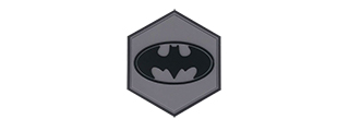 Hexagon PVC Patch Batman Logo