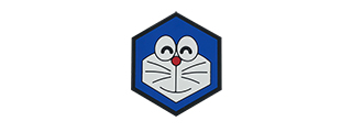 Hex PVC Patch Doraemon Smiling Cat