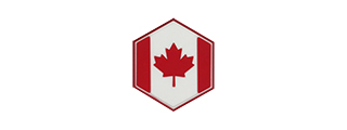 Hexagon PVC Patch Canada Flag