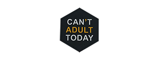 Hexagon PVC Patch "Can't Adult Today"
