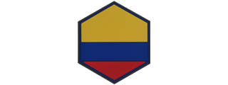 Hexagon PVC Patch Columbia Flag