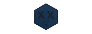 Hexagon PVC Patch Dead Face (Color: Dark)