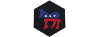 Hexagon PVC Patch Democratic Party