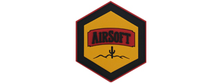 Hexagon PVC Patch Airsoft Desert