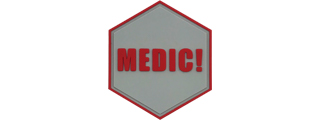 Hexagon PVC Patch "Medic!"