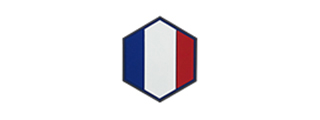 Hexagon PVC Patch France Flag