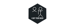 Hexagon PVC Patch "I Got Your Back"