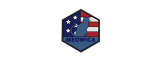 Hexagon PVC Patch "Meowica"