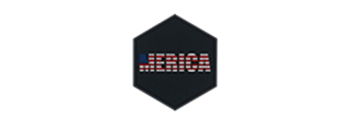 Hexagon PVC Patch Merica